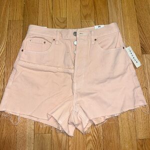 Pastel pink pacsun denim shorts